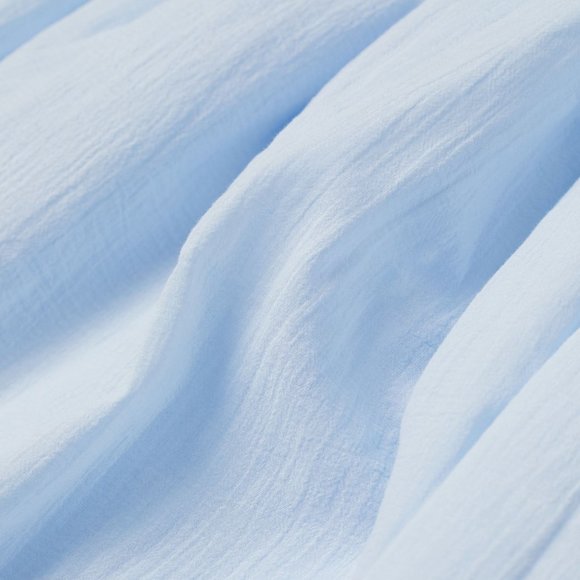 H&M • Baby Blue Smock-Topped Midi Dress - Picture 4 of 4